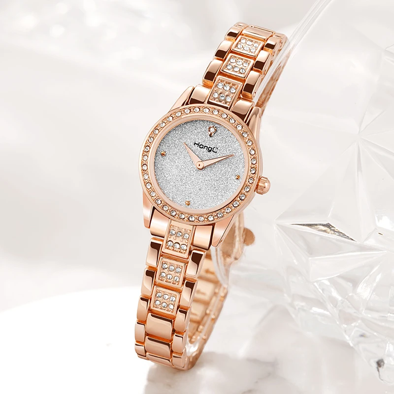 

Yazole Brand2021 New stylish women's quartz watch, small diamond-encrusted, with fritillar-resistant steel strap bracelet