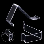 Прозрачный L-образный акриловый держатель для обуви, витрина для розничного магазина, пластиковая стойка, полка H7ED