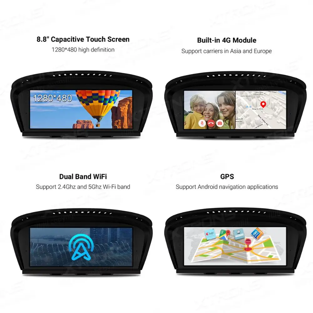 XTRONS 8 ''Qualcomm Android 10 0 оригинальный автомобильный мультимедийный плеер для BMW 3