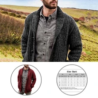 long sleeve all match single breasted male sweater for daily wear casual