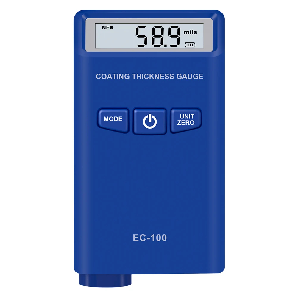 Цифровой измеритель толщины краски для автомобиля с подсветкой и ЖК дисплеем