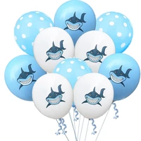 shark balloons marine themed baby birthday party decoration latex balloon for kids baby shower birthday party decorations