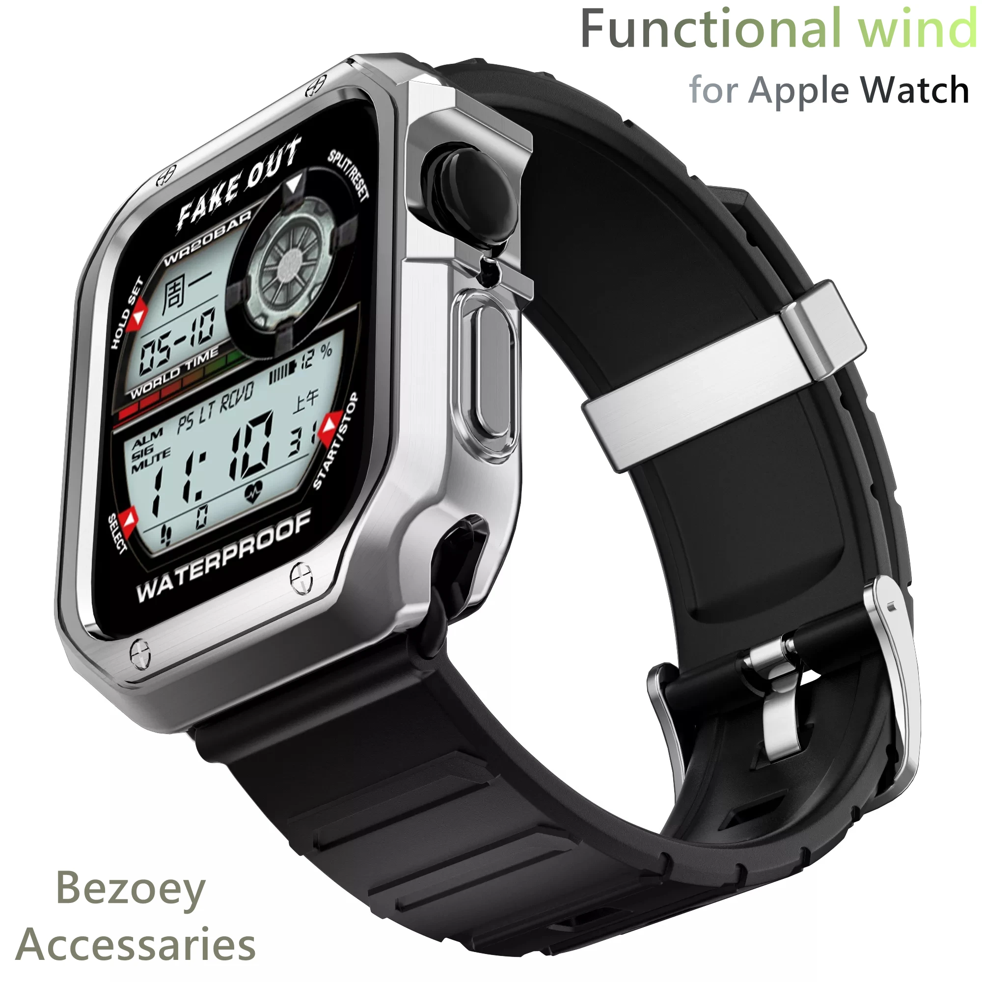 

Silicone Bracelet Rubber Loop for IWatch Series6 5 4 TPU Case+Strap for AppleWatch 6 5 Band 44mm 40mm 42mm/38mm Accessories Soft