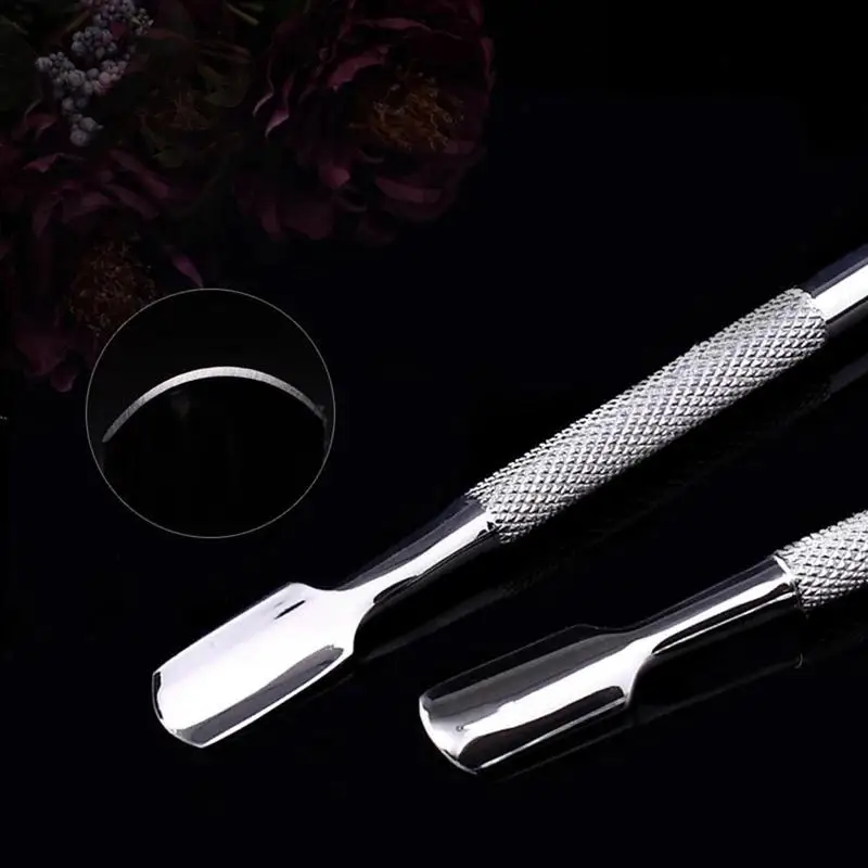 

Nail File Cuticle Remover Manicure Trimmer Cuticle Manicure Grinding Scrub Pusher Pedicure Rod Nail Steel Tool L9W0