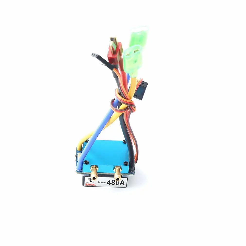 480A Brushed Esc Dual-Way Bidirectional Water/Air-Cooled Waterproof Speed Controller For Rc Cars/Boats | Игрушки и хобби