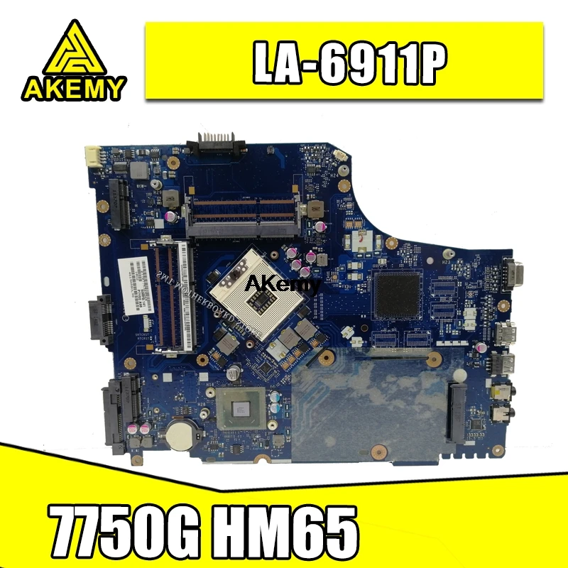 7750G motherbaord для For Acer aspire материнская плата ноутбука 7750 MBRN802001 P7YE0 LA 6911P 3AMFG HM65