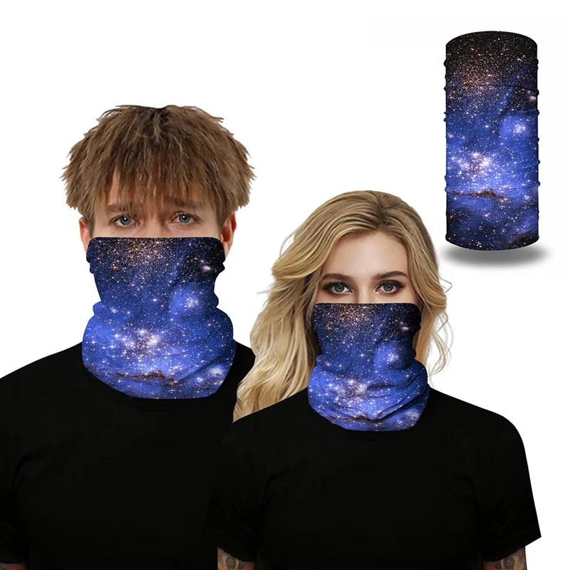 Женский и мужской чехол для лица 3D космический звездный свет с принтом