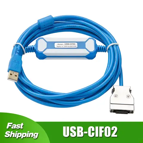 USB-CIF02 для программируемого кабеля Omron PLC CPM1A/2A/CQM1/CPM1 Series PLC