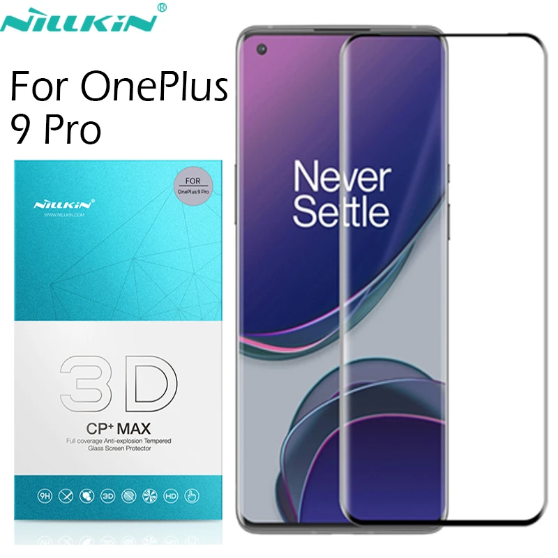 

For OnePlus 9 Pro Glass Nillkin Full Cover Tempered Glass Screen Protector 3D DS+MAX CP+MAX Safety Film For 1+9 Pro