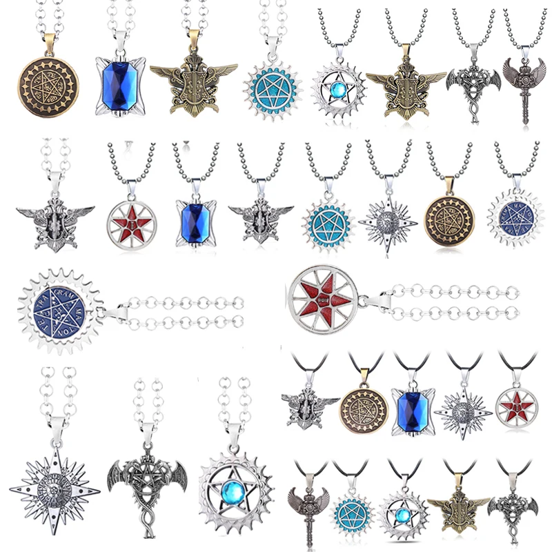 Ожерелье с подвеской в виде пентаграммы для мужчин и женщин ювелирное изделие