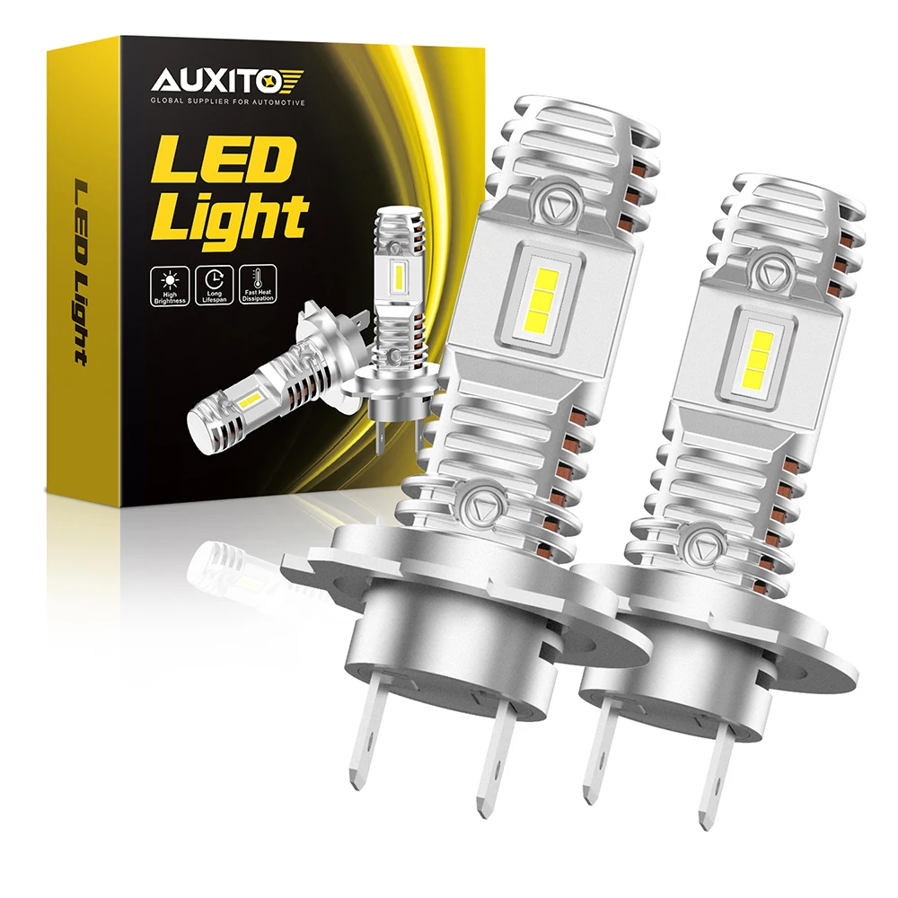 AUXITO 2 adet H7 LED far Canbus hata ücretsiz Anti-Hyperflash LED ampul 16000Lm 6000K beyaz lamba Led ışık araba far ampüller