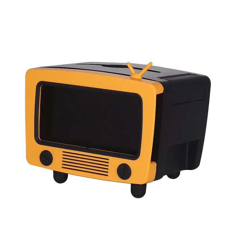 

Коробка для салфеток Настольный держатель для бумаги Ретро Радио Модель винтажный Диспенсер Для Хранения салфетки чехол многофункциональ...