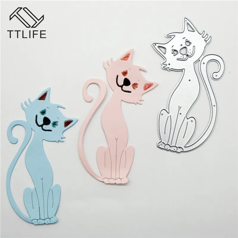 TTLIFE милые Вырубные штампы для скрапбукинга, открыток, тиснения, трафарет, вырубной шаблон, новые штампы