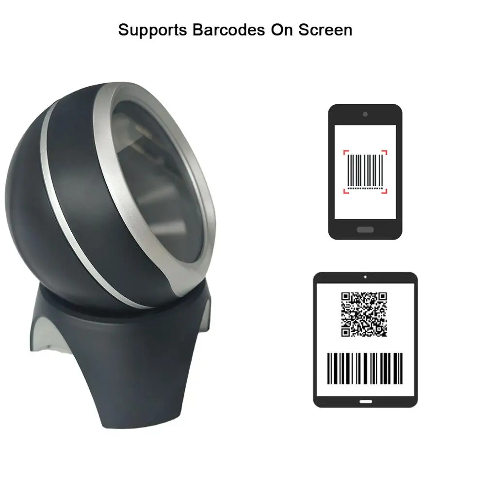 TEKLEAD 2D автоматический сканер штрих-кодов всенаправленный Hands-Free usb-считыватель штрихкодов для Мобильных Платежей для магазина, супермаркета