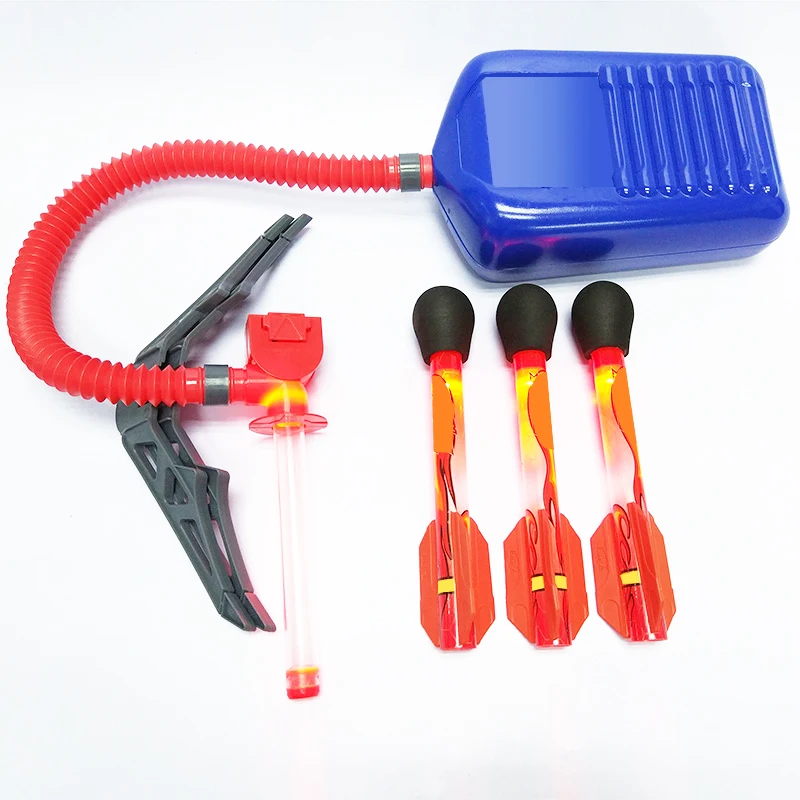 LED Stomp игрушечные ракеты игры на открытом воздухе для детей Спортивная ракета