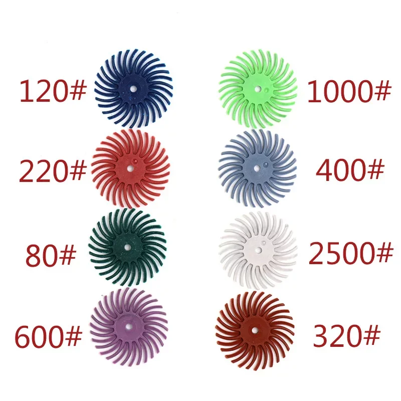 

100 Pieces Jewelry Polishing Tool 3M Radial Bristle Discs