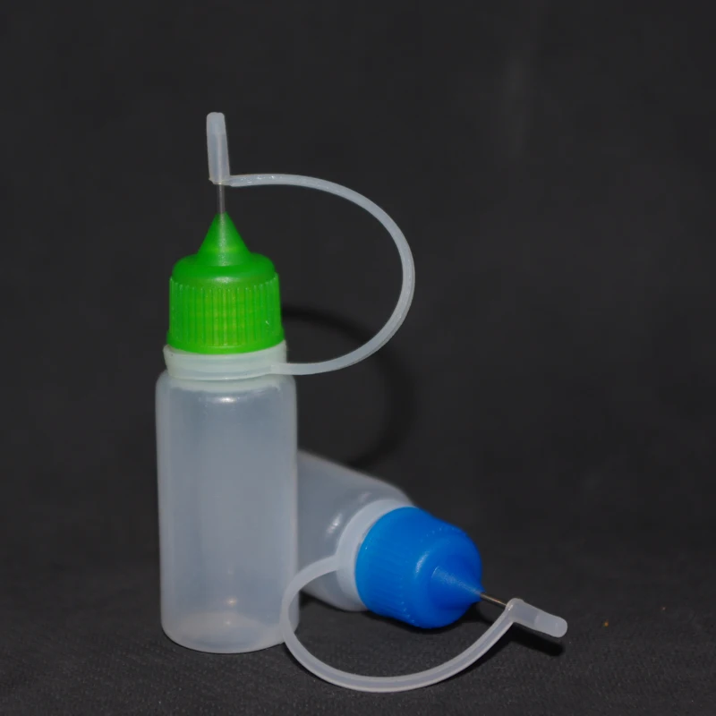 Оптовая продажа пустые пластиковые флаконы с пипеткой 15 мл металлическая