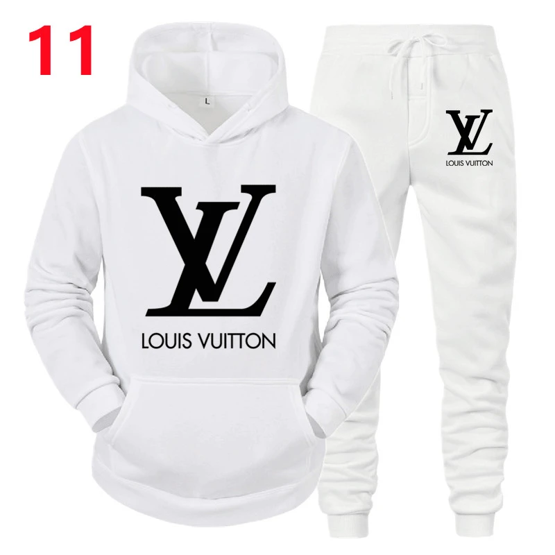 

Новинка 2021, мужской спортивный костюм, осенне-зимний мужской свитер с капюшоном и спортивные штаны, комплекты одежды, модный мужской спорти...
