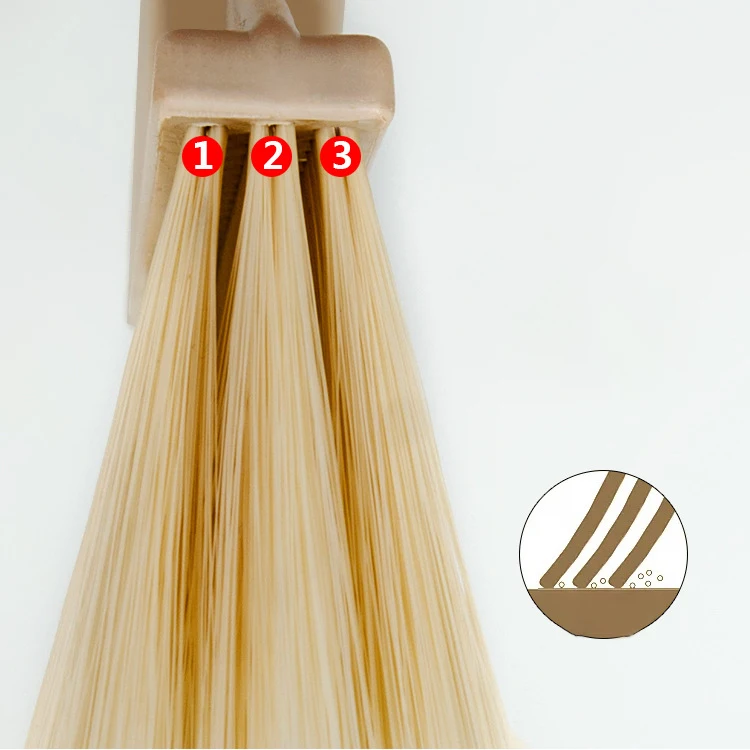 Ветрозащитная сверхпрочная щетка для чистки пола вращающаяся головная с щетиной