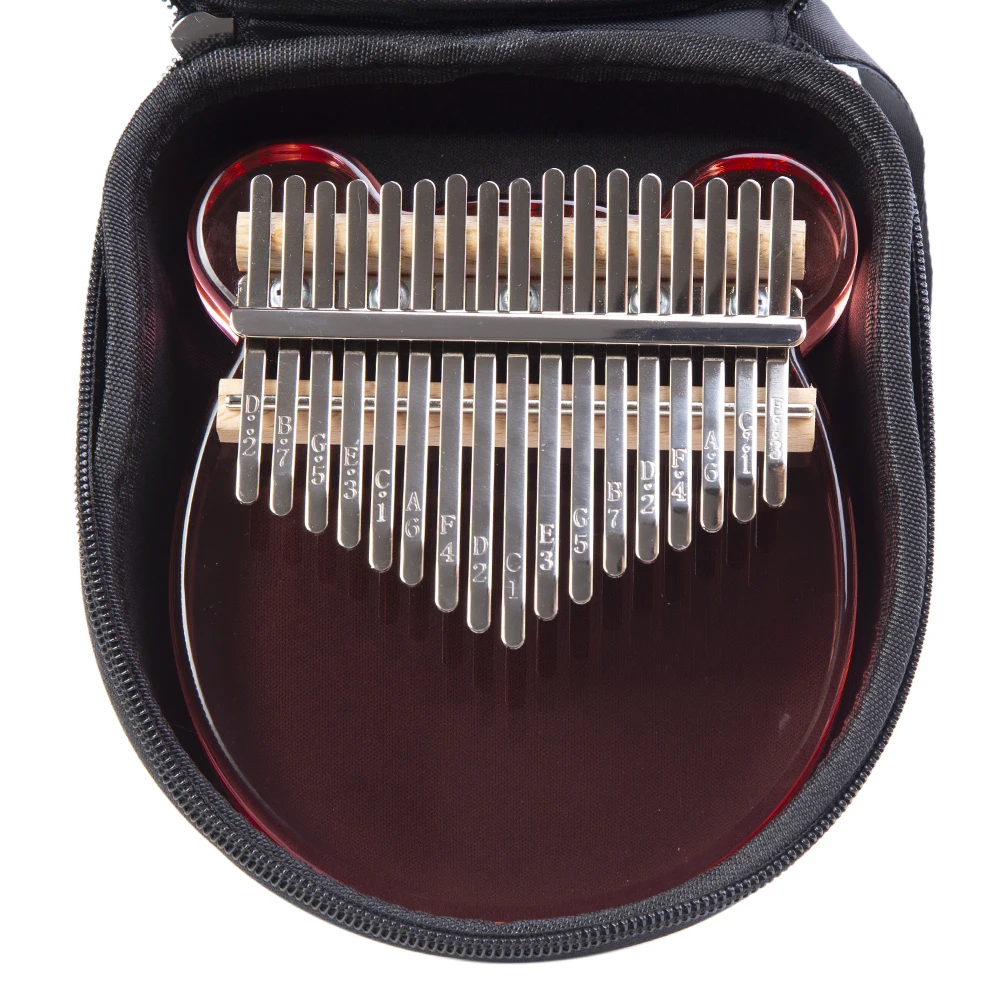 Калимба 17 клавиш прозрачное акриловое пианино в форме розового медведя