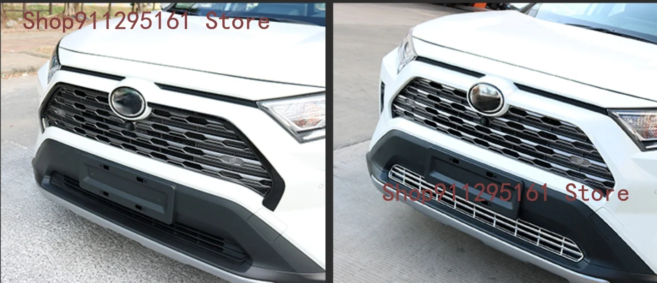 Аксессуары подходят для TOYOTA RAV4 2019 2020 хромированный передний нижний бампер Гриль