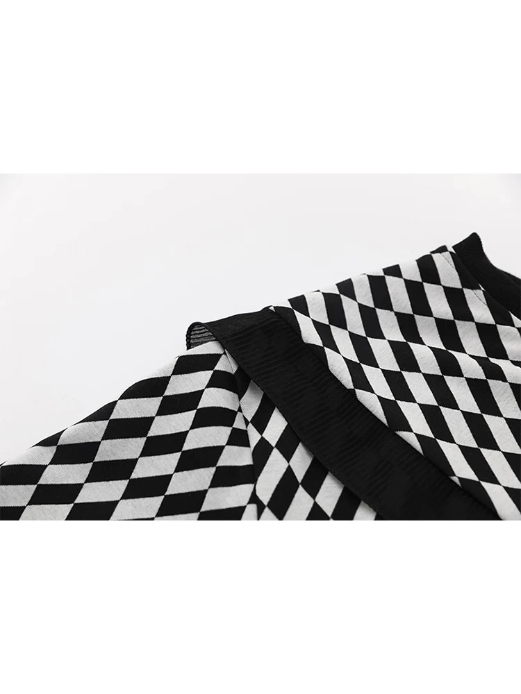 Женская клетчатая толстовка пуловеры модная женская Свободная шикарная Милая