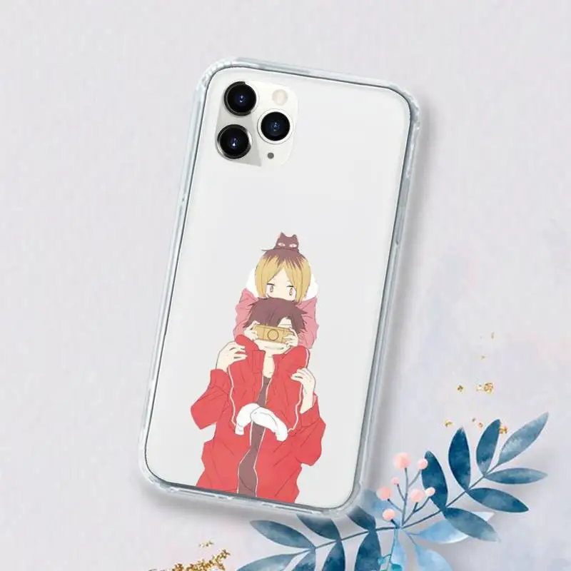 

Kenma Kozume of Haikyuu Phone Case Transparent for iPhone 11 12 mini pro XS MAX 6 6S 8 7 Plus X 5S SE 2020 XR