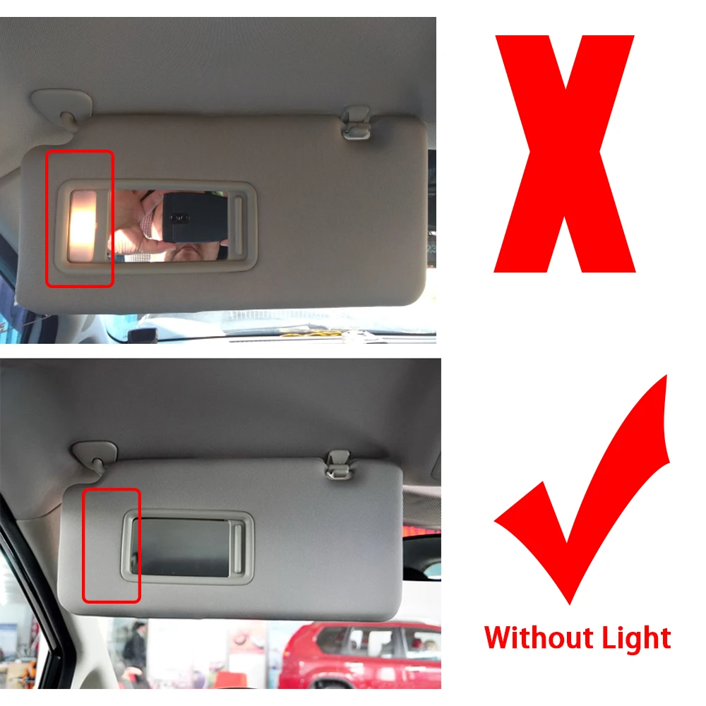 Левый козырек от солнца для автомобиля с зеркалом аксессуары Nissan Tiida 2005 - 2012 |