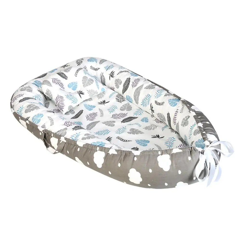 

Baby Nest Bed With Pillow Cushion Portable Crib Bed For Boy Girl Infant Cradle Newborn Lounger Baby Bassinet Bumper Bed
