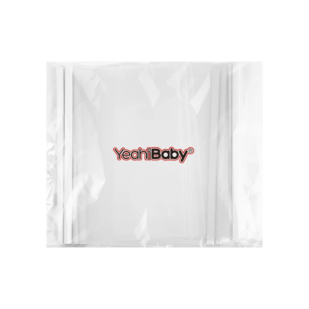 

YeahiBaby 10pcs Transparent File Folder Sliding Bar Report Covers for A4 Report Display Cover Organizer Binder (White