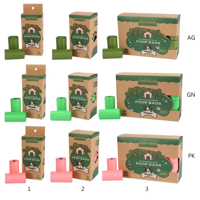 

Биоразлагаемые мешки для уборки, мешки для отходов домашних животных, щенков, собак, герметичные кухонные мешки для мусора