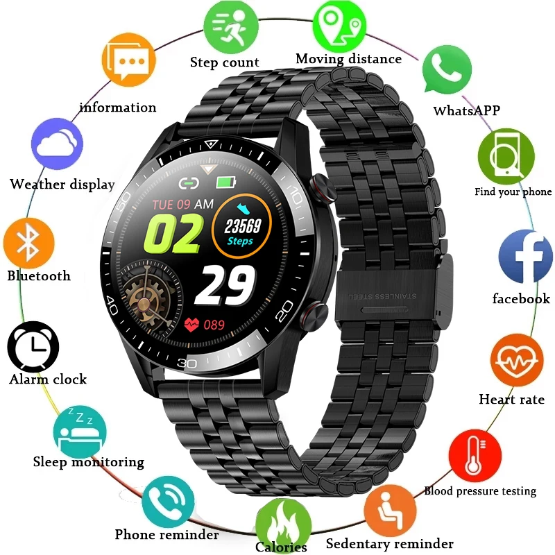 

OLPAY 2021 Full Touch Screen Smart Watch Bluetooth Call Smartwatch Men Women Waterproof Sport Fitness Bracelet Man For Xiaomi