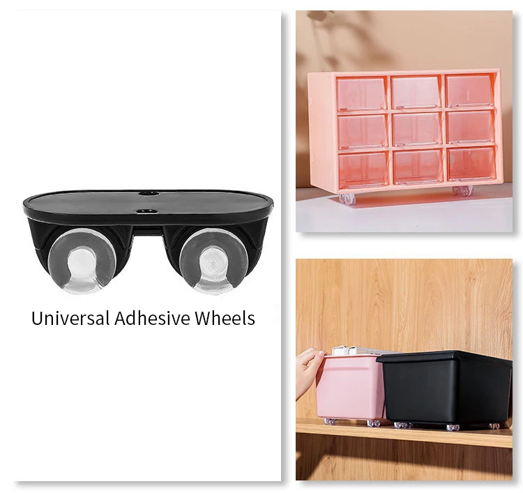 

Furniture Roller Roller Moving 4Pcs Self Adhesive Wheels Mini Rolling Wheels For Furniture Containers Storage Bins Boxes