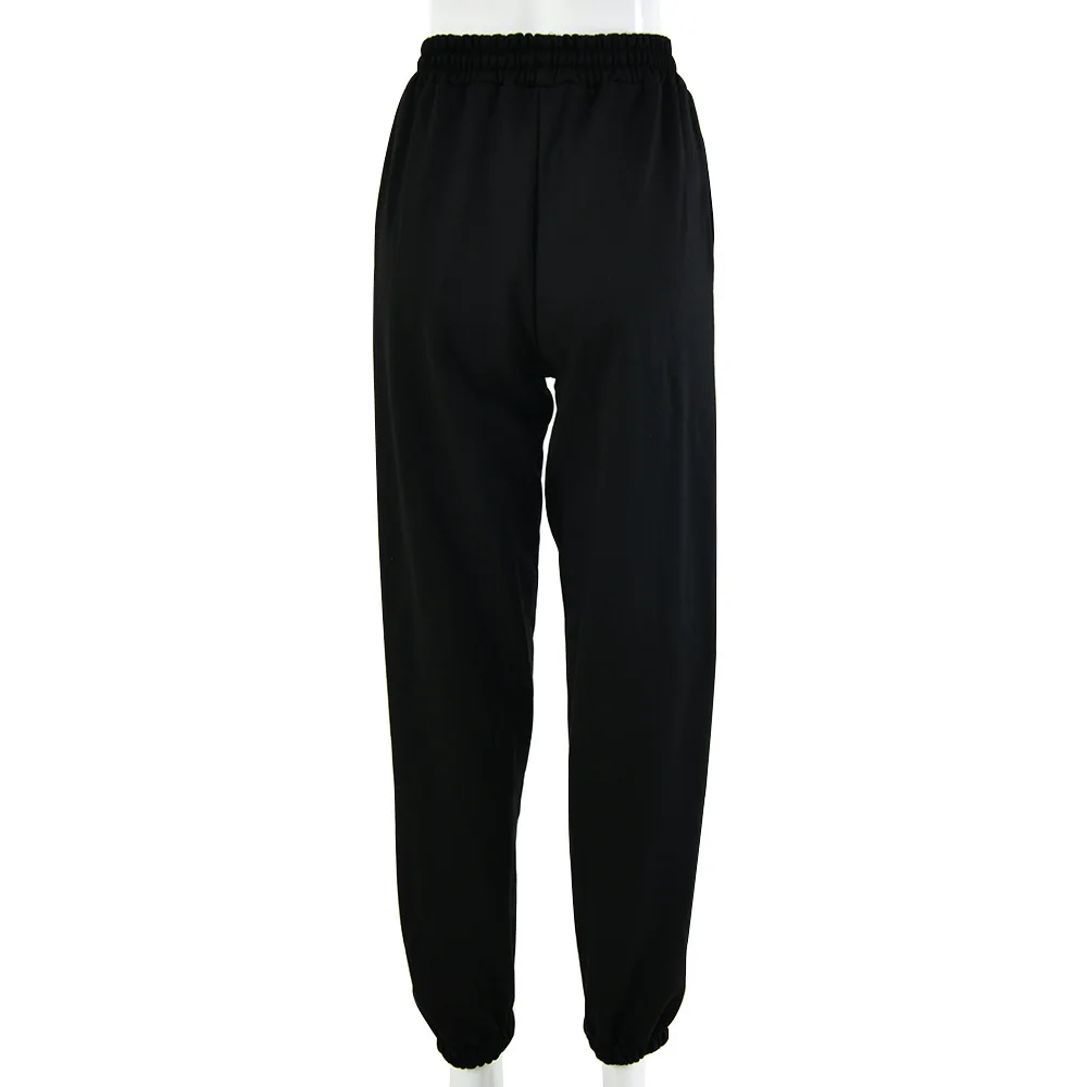 

Trendy Black Joggers Pants Women High Waisted Sweatpants Jogging Pants Workout Lounge Pants with Pockets