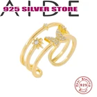 Aide кольцо для женщин 925 стерлингового серебра, украшенные бабочками; Anillos модное Открытое кольцо Bijoux Femme (украшения своими руками) для свиданий Поддержка оптовая продажа