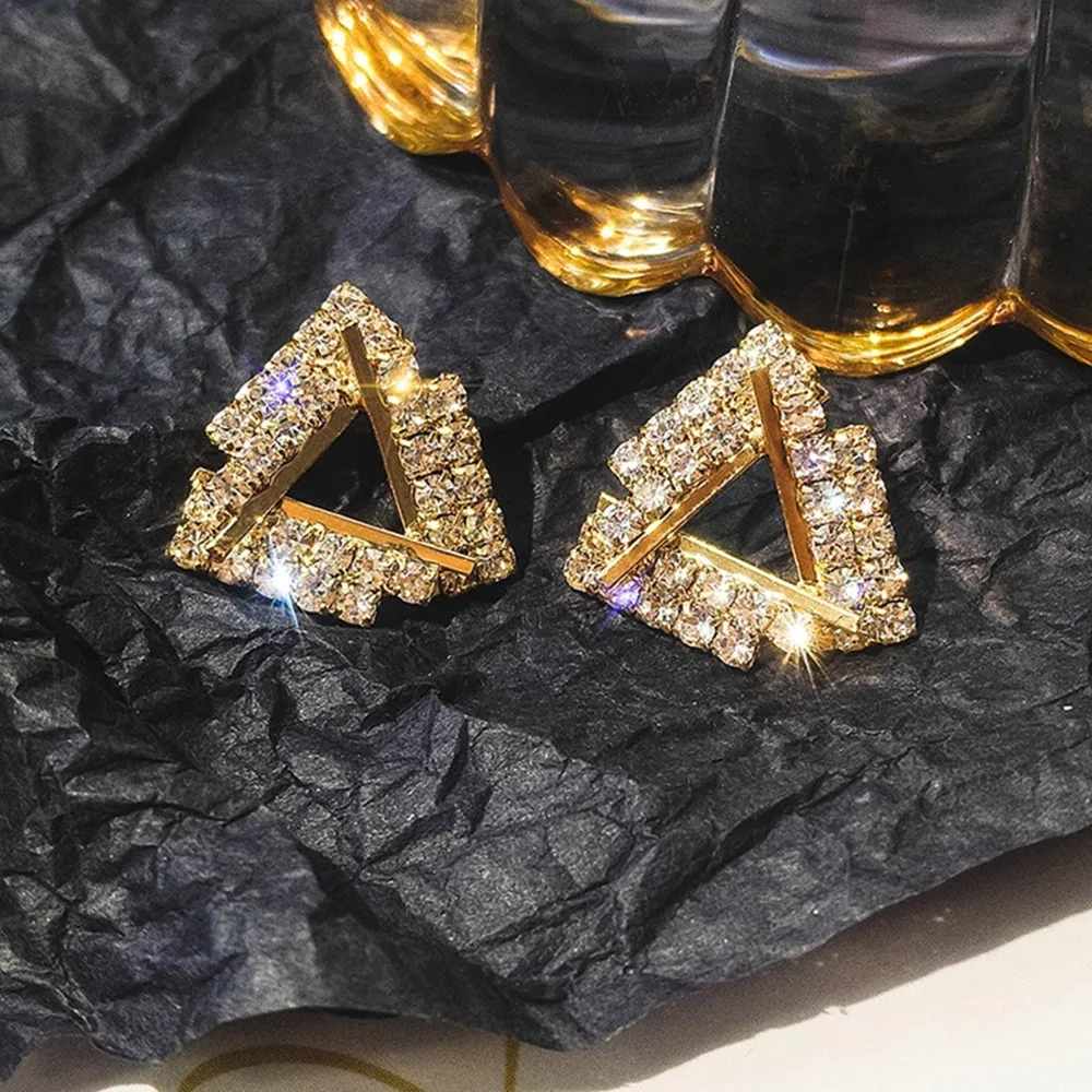 FYUAN классические серьги с искусственным кристаллом для женщин ювелирные изделия