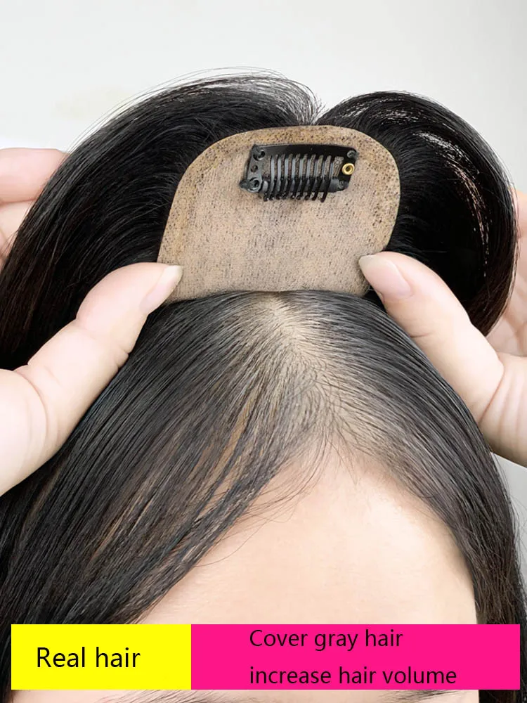 Парик TaLang Topper с челкой увеличивает количество волос на макушке чтобы покрыть