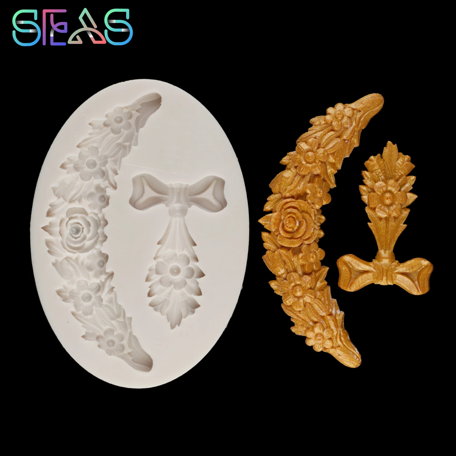 Силиконовая форма роза гирлянда рамка помадка конфеты 3D венок аксессуары