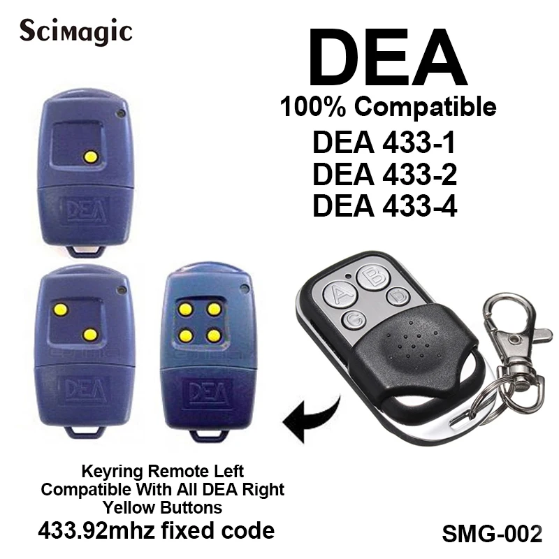 Пульт дистанционного управления для гаражных дверей DEA MIO TD2 / TD4/punto-2 433 92 МГц |