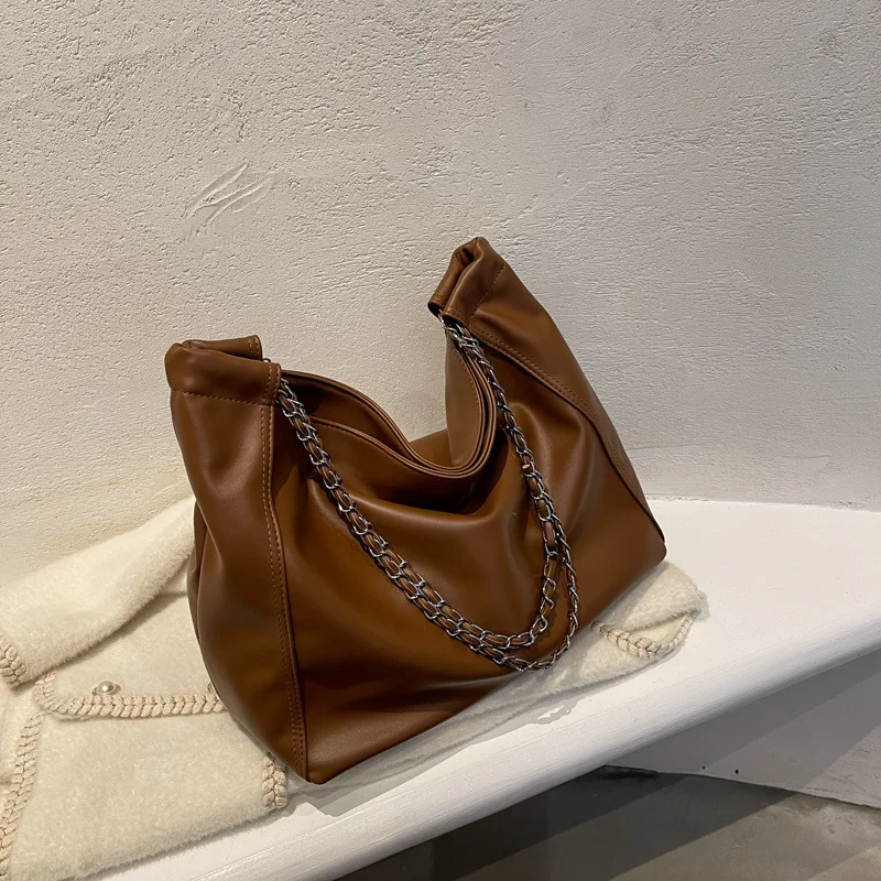

High-quality Large Bag Female Large-capacity 2021 New Style Foreign Students In Class One-shoulder Tote Bag Simple All-match Bag