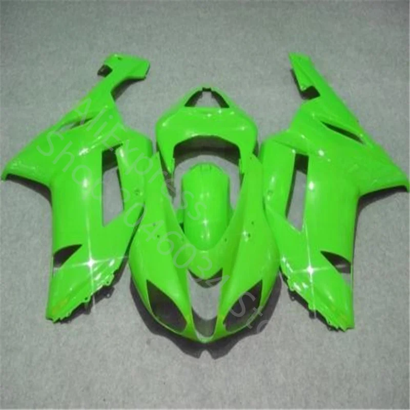

Новинка, полный комплект обтекателей из АБС-пластика, подходит для kawasaki Ninja ZX6R 636 2007 2008 07 08 6R, полный зеленый обтекатель для кузова