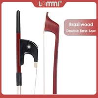 lommi double bass bow brazilwood bow octagonal stick ebony frog paris eye inlay upright bass bow contrabass bow german style