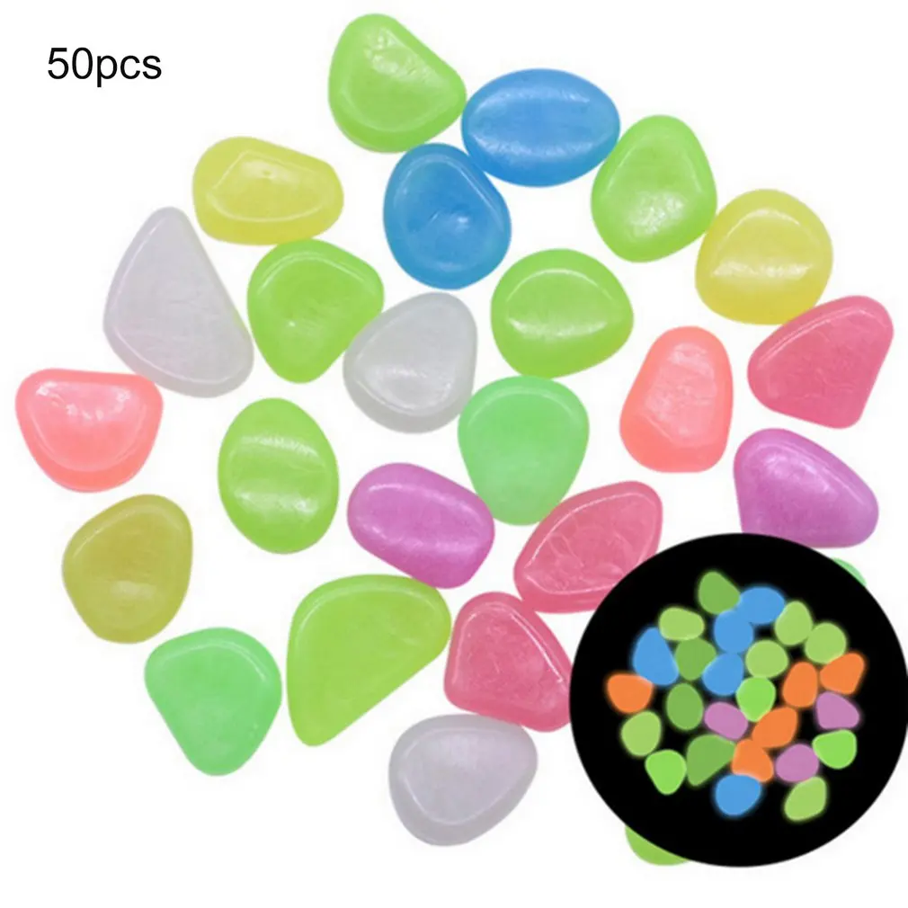 

50pcs Cobblestone Luminous Stone Villa Gardening Fish Tank Landscaping Cobblestone Artificial Luminous Stone