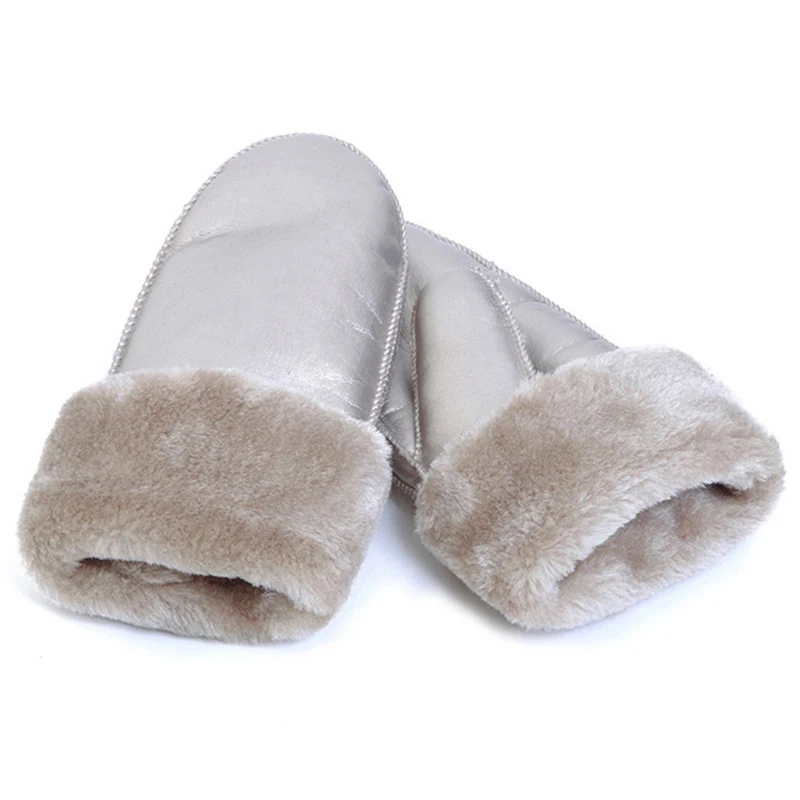 Зимние кожаные велосипедные перчатки для мужчин и женщин уличные спортивные