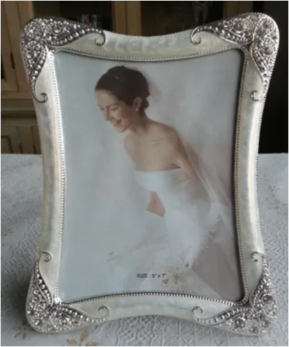 7 дюймовая металлическая фоторамка для украшения дома Свадебная подарок на день