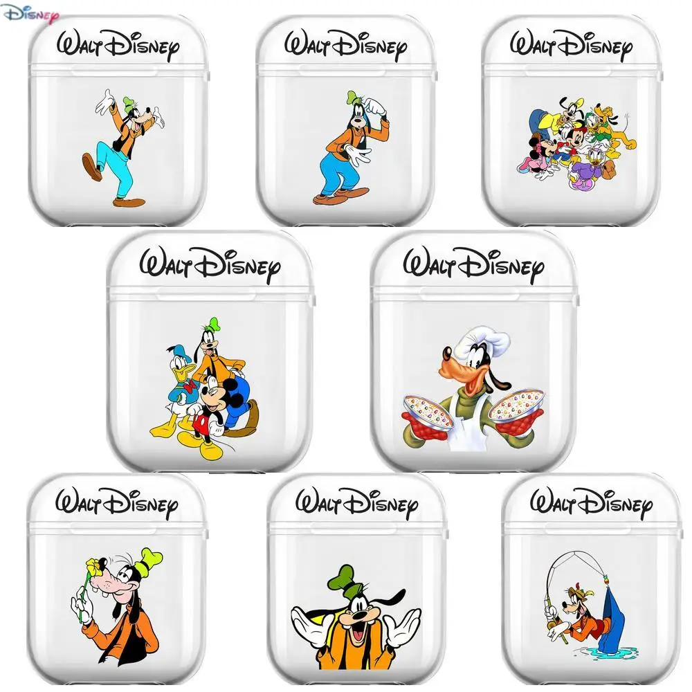 

2021 New Disney Goofy Soft Silicone Cases For Airpods 1/2 Protective Bluetooth Wireless Earphone Cover For Air Pods Charging Bo
