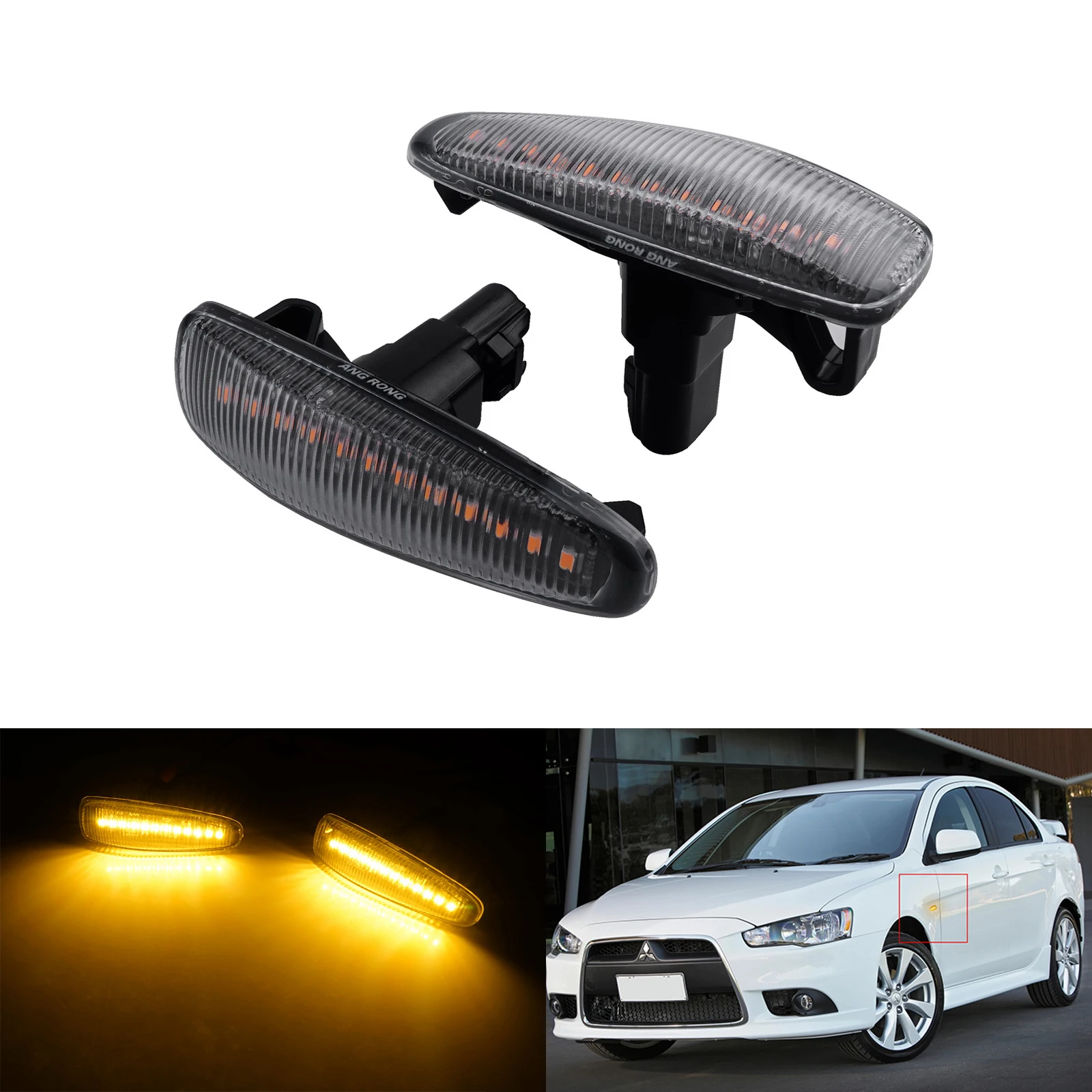 

2x светодиодные боковые габаритные огни Canbus для Mitsubishi Lancer Evo X Mirage