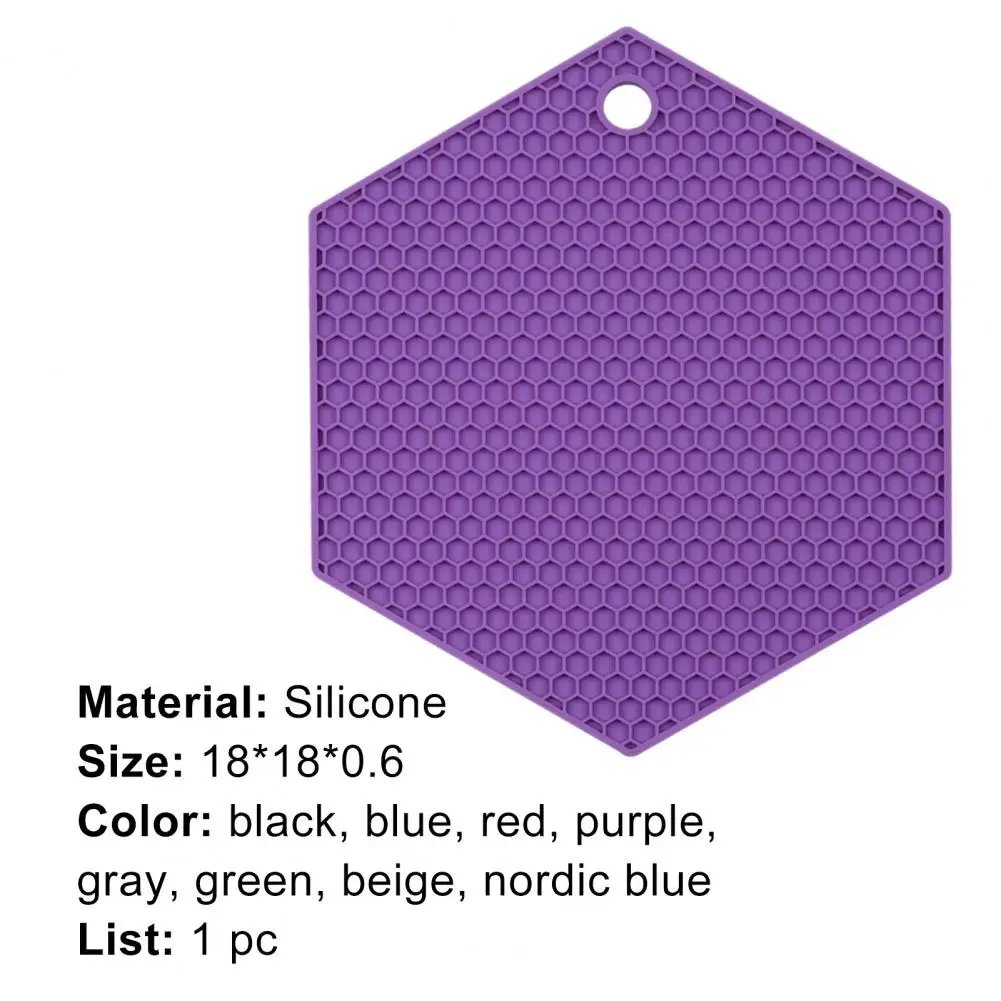 

Pot Mat Tear Resistant Thick Honeycomb Anti-Slip Heat Insulation Pads for Kitchen Table Decor Accessories
