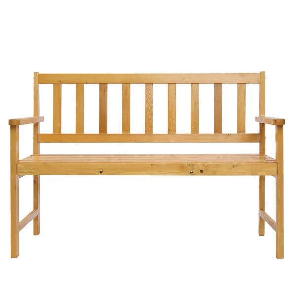 

［USA READY STOCK］44in Outdoor Patio Wooden Bench Teak Color