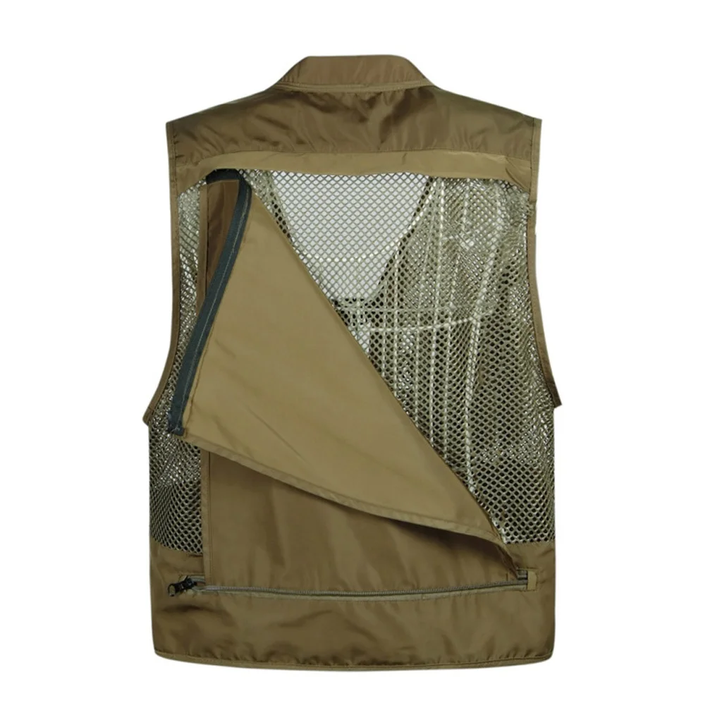 

Mesh Breathable Multi Pockets Fishing Vest for Men,